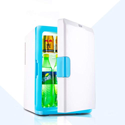 Fresco eléctrico caja, coche de refrigerador del coche 18L SKC Caja Fría 12V220V Mini refrigerador para el coche y Home enfriador de agua potable Hostel (Color: Azul), azul