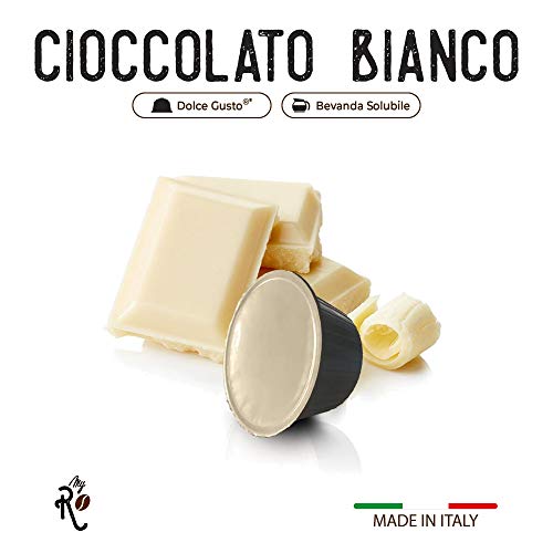 FRHOME - 48 Cápsulas compatibles Nescafé Dolce Gusto - Chocolate blanco - MyRistretto