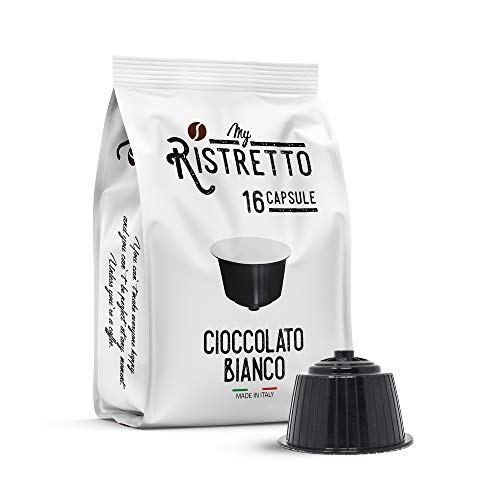 FRHOME - 48 Cápsulas compatibles Nescafé Dolce Gusto - Chocolate blanco - MyRistretto