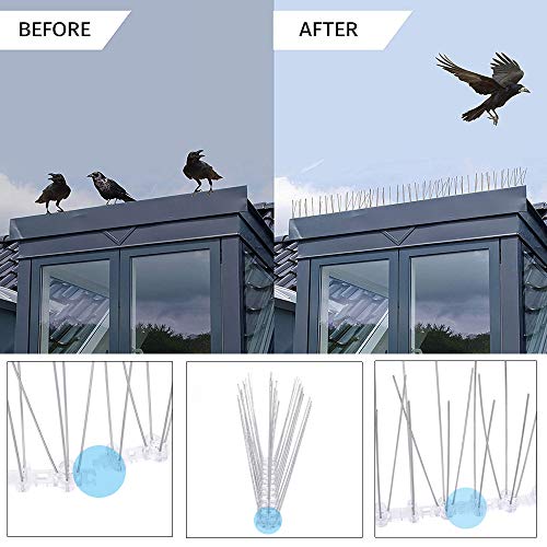 Frofine 3.6 Metros Anti Paloma Espantapájaros Jardin Repelente Pájaros Control de Aves Anti Palomas Protección de Aves Ahuyentador Palomas Repelente Gatos Jardin Bird Control Espanta Palomas