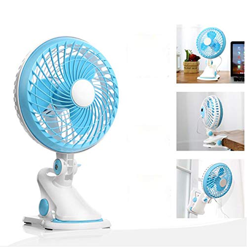 FR&RF Ventilador USB Mini Ventilador portátil Cama Silencio Student Hostel Clip Oficina Ventilador USB Tabla Colgar de la Pared del Ventilador,Rosado
