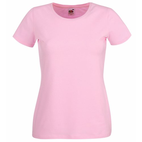 Fruit of the Loom- Camiseta de Manga Corta para Mujer (XS) (Azul Cielo)