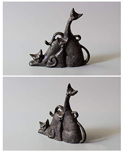 FSFF Topes de Puerta Bonitos de Hierro Fundido de Alta Resistencia, Estilo Antiguo, Animal Lindo Decorativo, cuña de Tope de Puerta de Estatua, Soporte de Puerta a Prueba de Viento para Patio, ja