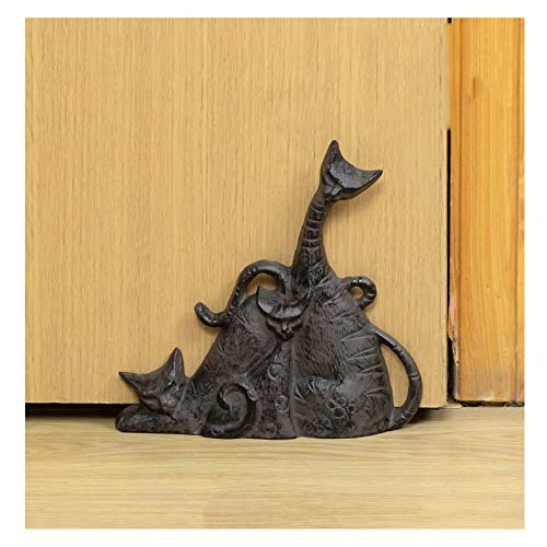 FSFF Topes de Puerta Bonitos de Hierro Fundido de Alta Resistencia, Estilo Antiguo, Animal Lindo Decorativo, cuña de Tope de Puerta de Estatua, Soporte de Puerta a Prueba de Viento para Patio, ja