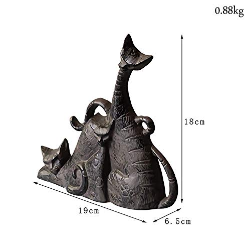 FSFF Topes de Puerta Bonitos de Hierro Fundido de Alta Resistencia, Estilo Antiguo, Animal Lindo Decorativo, cuña de Tope de Puerta de Estatua, Soporte de Puerta a Prueba de Viento para Patio, ja