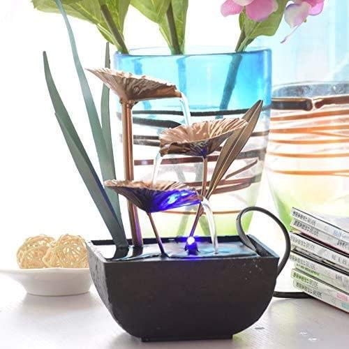 Fuentes De Agua Decorativas De Interior Artesanías De Resina Regalos Rueda De Feng Shui Fuente De Agua De Escritorio para La Decoración De La Casa De Té De La Oficina En El Hogar