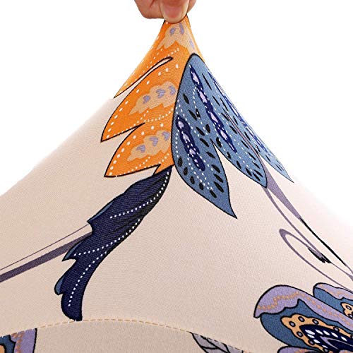 FUMEI Fundas de Sillas de Comedor, Elasticas y Lavables para Proteger Silla Modern Bouquet de la Boda, Hotel, Decor Restaurante (Amapola, Pack de 6)