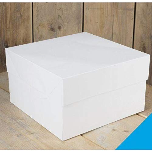 FunCakes - 25 x Caja Blanca para Transportar Tartas (25X25X15CM)