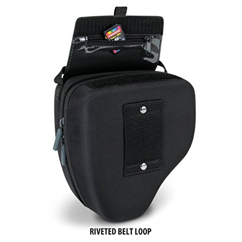 Funda para cámara réflex de Acceso rápido con protección EVA Moldeada, Interior Acolchado, Enganche de cinturón y asa recubierta de Goma de USA Gear - Compatible con Nikon,Canon,Sony,Pentax y más.