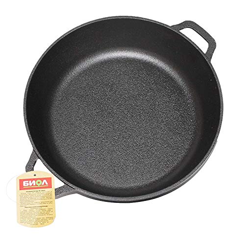 Fundición sartenes sartenes sartenes Schmorpfanne Servierpfanne Ø 26 cm, 28 cm., hierro fundido, negro, 28 cm