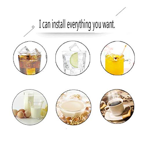 FYRS - Máquina de bebidas frías para uso doméstico y comercial de tres cabezales, máquina de jugo y máquina de trío de autoservicio, color dorado