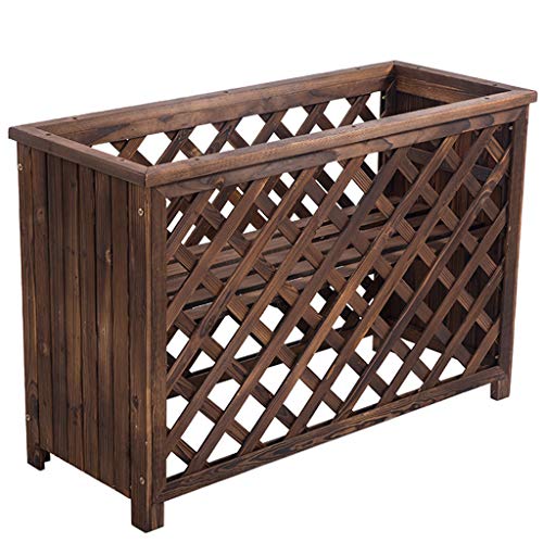 G-HJLXYZWJHOME Soporte De Flores Jardinera De Madera JardíN Al Aire Libre Flor Planta Olla Caja Café Restaurante Flor A TravéS De La Cerca