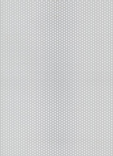 GAH-ALBERTS 466992 - Chapa perforada - agujero redondo, aluminio anodizado color plata, 250 X 500 X 0,8 Mm