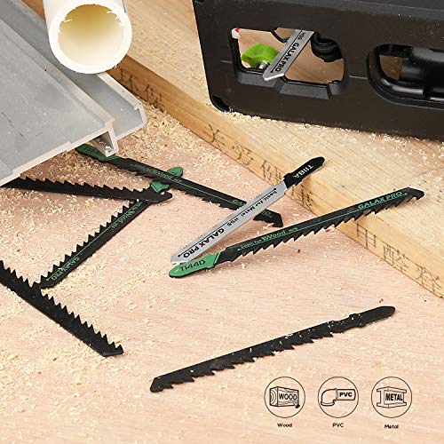 GALAX PRO 8 Piezas de Hoja de Sierra Sable, Fabricado con HCS/HSS/BIM, Cuchillas Surtidas para Corte de Madera, Plástico y Metal