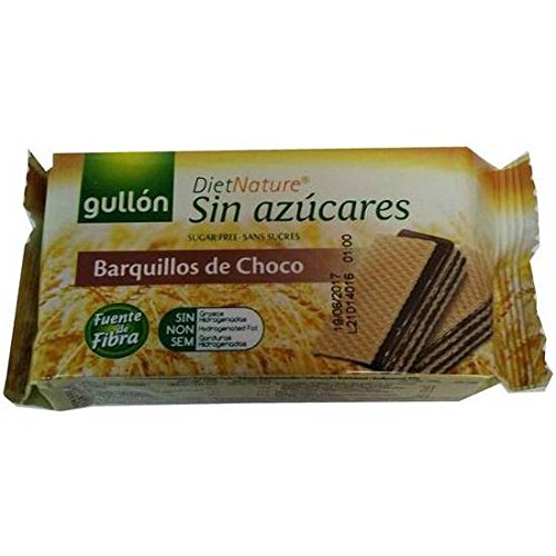 GALLETAS GULLÓN BARQUILLOS DE CHOCOLATE SIN AZÚCAR BOLSA 70GR