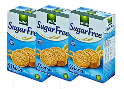 Galletas Maria sin Azúcar Gullon 400g x 3 Cajas