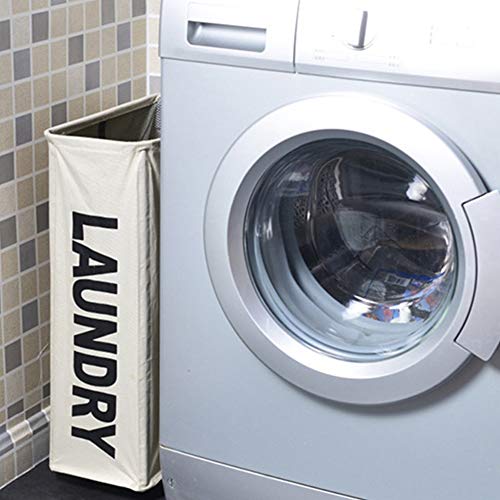 Gaocunk - Cesta de almacenamiento para ropa sucia, plegable con asas, cesta para ropa sucia, organizador de ropa sucia, plegable, resistente al agua