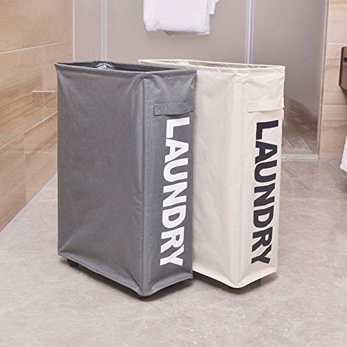 Gaocunk - Cesta de almacenamiento para ropa sucia, plegable con asas, cesta para ropa sucia, organizador de ropa sucia, plegable, resistente al agua