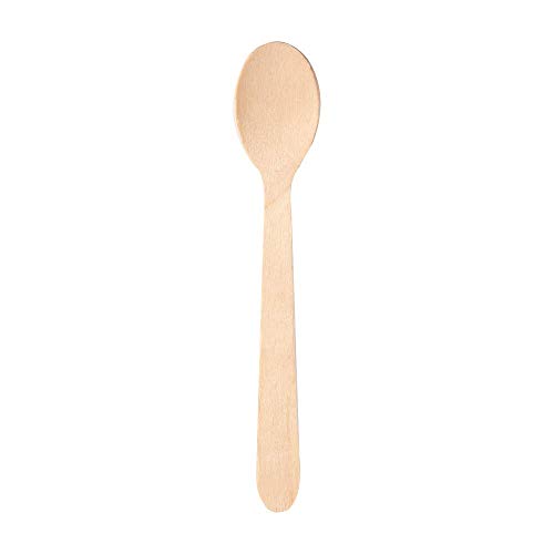 García de Pou 100 Unidades - Cucharillas Café 11 cm Natural Madera