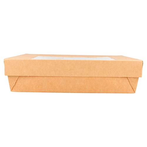 García de Pou 224.45 Cajitas+Tapas Con Ventana 750 Ml 270 G/M2 14X14X5 Cm Marrón Cartoncillo (pack de 25)