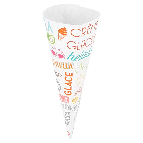 García de Pou 224.77 Conos Helados 'Parole' 100 G/M2 7X11,5 Cm Blanco Litos (pack de 500)