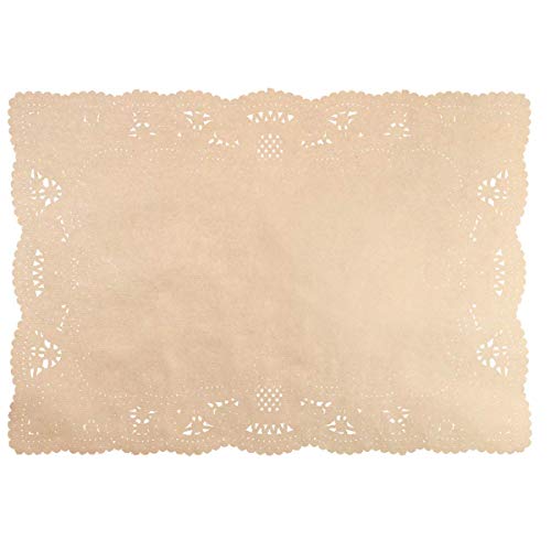 García de Pou 224.99 Blondas Rectangulares Caladas 32X26 Cm Natural Kraft (pack de 250)