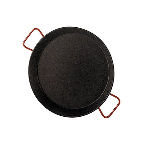 Garcima 5020500 Paellera Valenciana Antiadherente para 4 Personas 30 cm, Acero, Negro/Rojo