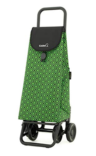 Garmol Carro Compra, Verde/Negro, 55L