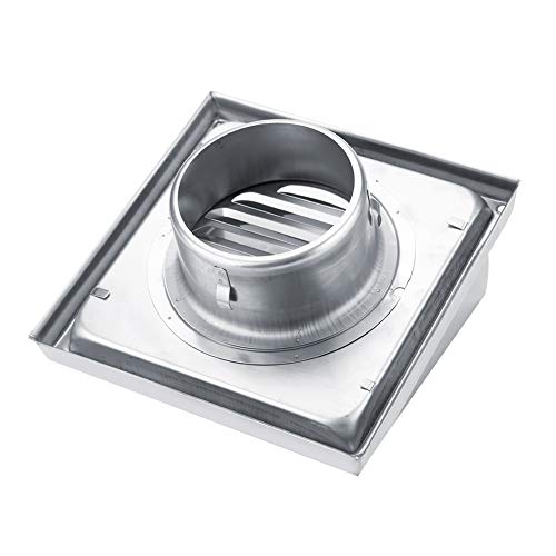 Garosa Respiraderos de Escape, Tubo de Filtro de Aire de Acero Inoxidable Rejilla Pared Ventilación de Aire Secadora Secadora Ventilador Extractor Salida de Ventilador