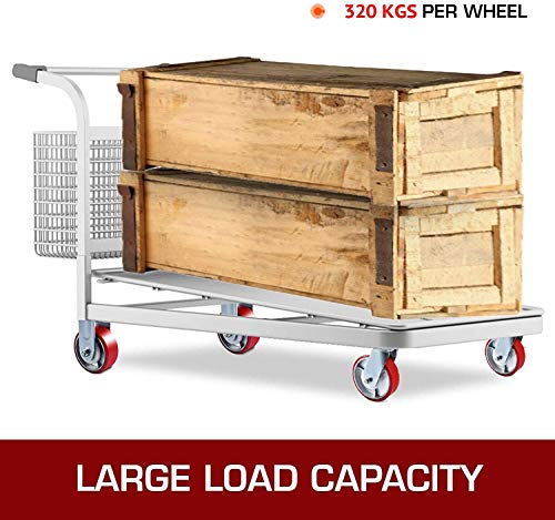 GBL - 4 Ruedas para Muebles 1280KG | 150mm Grande Ruedas Giratorias, Rueda Pivotantes, Ruedas Con Freno Industrial Con Placa de Montaje Tareas Pesadas