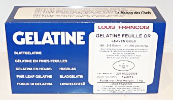 GELATINE de hierbas de hoja de oro FRANCOIS LOUIS () 500 piezas