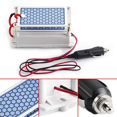 Generador de Ozono, Placa de Cerámica de Ozono Portátil para Automóvil de 12 v 10 g/h, Esterilizador de Aire Ozonizador, Bajo Consumo de Energía, con Descarga de Corona, para Uso Profesional de Bricol