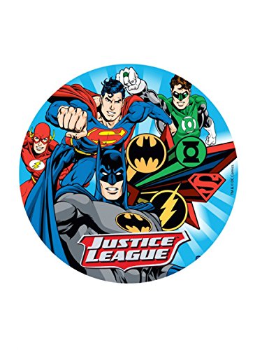 Generique - Disco oblea Liga de la Justicia Aleatorio 20 cm