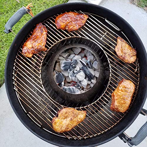GFTIME BBQ Rejilla Parrilla Piezas de Repuesto Barbacoa Gas Niquelado Asado Accesorios para Weber 8835, se Ajustan a Las Parrillas de carbón Parrilla Barbacoa de 57 cm