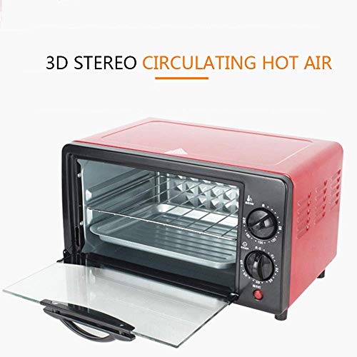 GH-YS Mini Horno eléctrico, microondas Manual de 20 litros con pomos Dobles, Estufa Multifuncional para Hornear de 800 W para Funciones de Cocina y Parrilla, Cocina del