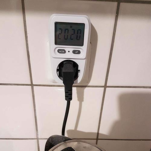 Gifort enchufe medidor de consumo de energía, amplificador de voltaje de energía vatio electricidad uso monitor analizador de energía calculadora