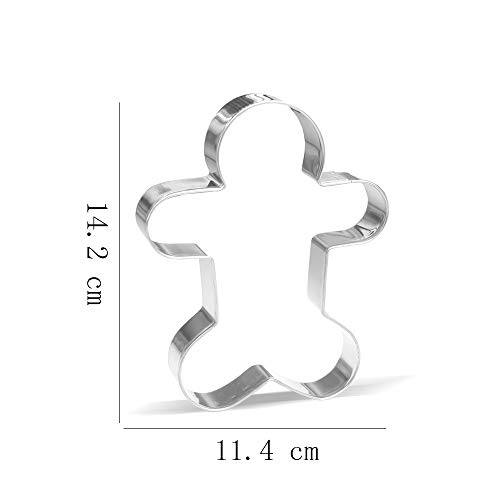 Gigante Moldes Para Galletas Navidad - 5 Piezas - Acero Inoxidable