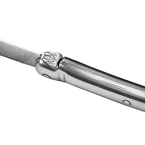 Gimel Laguiole Set de Cuchillos, Acero Inoxidable, Plata, 9.5x24x2.2 cm, 6 Unidades