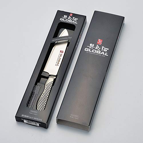 Global 35th Anniversary Special Edition - Cuchillo Santoku pequeño de 13 cm – Cromova 18 acero inoxidable de alto carbono