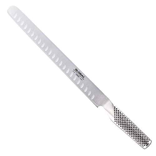 Global Cuchillo jamonero/salmonero alveolado, 27cm, G-87