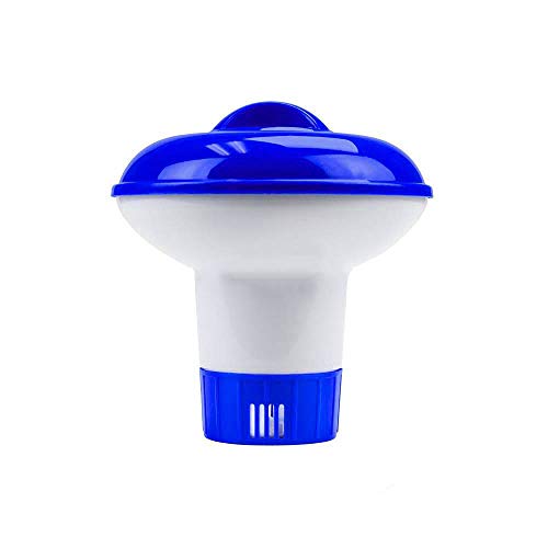 GLOBALDREAM Dispensador Químico, 5 Inch Dispensador de Químicos Dosificador de Cloro Flotante Dispensador Cloro Flotante Flotador de Cloro para Piscinas y SPA (1 Pieza)