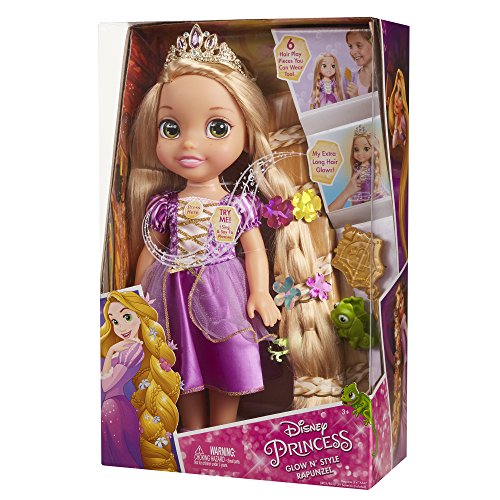 Glop Games- Rapunzel Muñeca con Sonidos, Multicolor, 35 cm (Jakks Pacific 3.0)