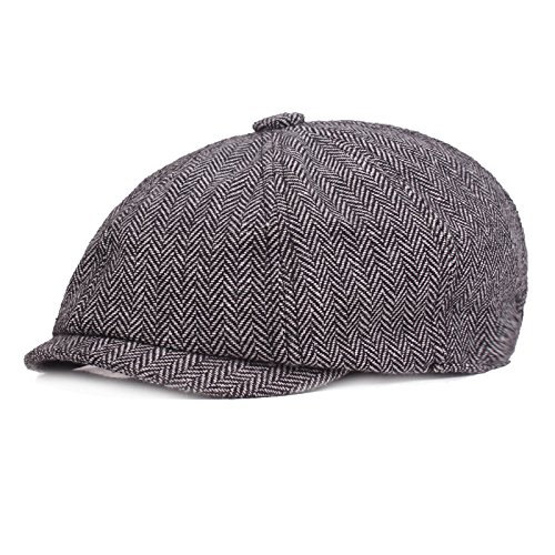Gorra de Pintor para Hombre de Boina de algodón Gorra de Vendedor de periódicos Europea y Americana Gorra de Comercio Exterior