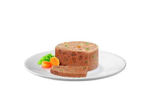 Gourmet Gold fuagrás para el Gato, con Verduras, con Pollo, Zanahorias y calabacines, 85 g – Pack de 24 Unidades