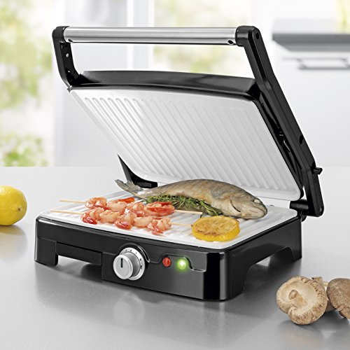 Gourmet Maxx Turbo Grill - Parrilla eléctrica, 1800 W, color negro
