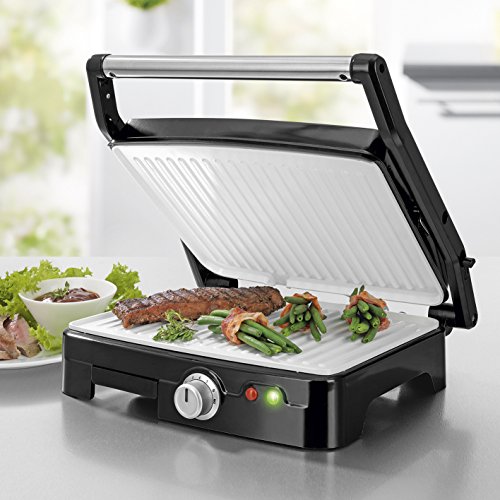 Gourmet Maxx Turbo Grill - Parrilla eléctrica, 1800 W, color negro