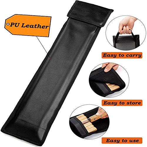 Goutime Grande Pinchos Por Barbacoa,7 Pcs Pinchos De Acero Inoxidable 59 Cm Con Bolsa De Almacenamiento.