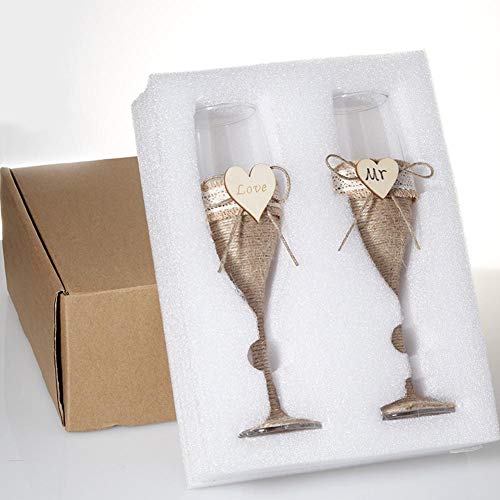 gouxia74534 Copa Banquete Copa Boda Copa de Vino Copa Novia Novio Tostadas Copas Regalo del Día de los Caídos