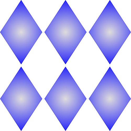 Grandes diamantes plantilla reutilizable plantillas para pintura – mejor calidad álbumes de pared Arte decoración Ideas – uso en paredes, suelos, tejidos, cristal, madera, carteles, y más... S