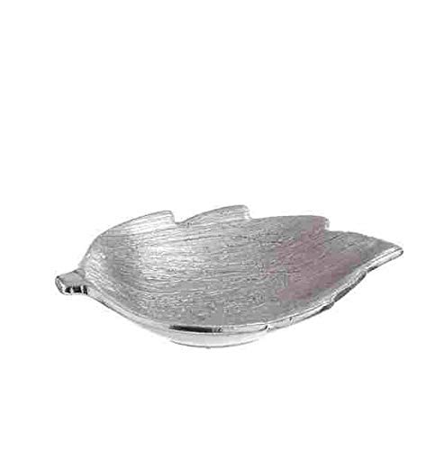 Grandetalles Bandeja Hoja Plateada - 16 x 10 cm